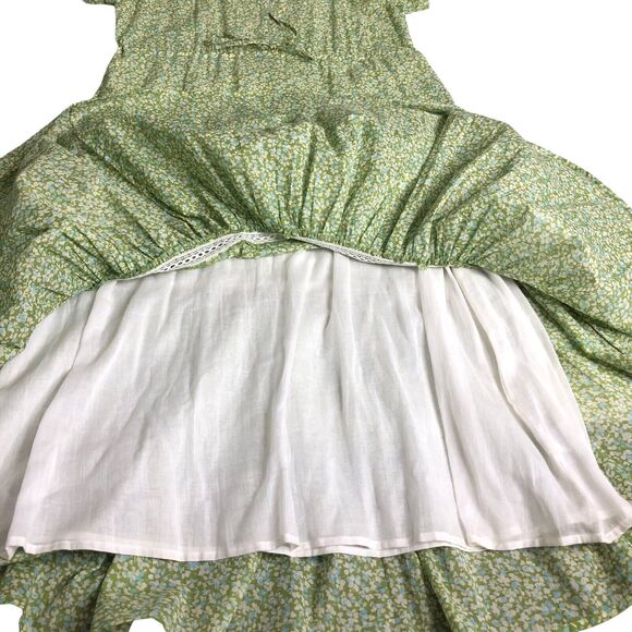 Olivia James The Label Dress Womens L Floral Delia Maxi Flutter Sleeve Cottage - Picture 16 of 16